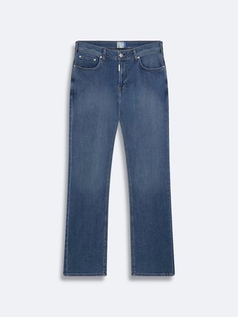 Paul X Straight Fit Orta Bel Mid Indigo Jean Pantolon