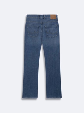 Paul X Straight Fit Orta Bel Mid Indigo Jean Pantolon