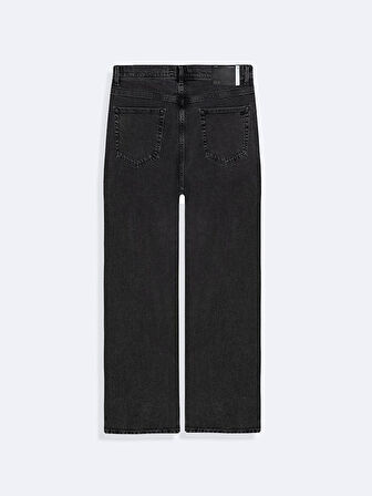 Lıoren Düz Paça Orta Bel Jean Pantolon