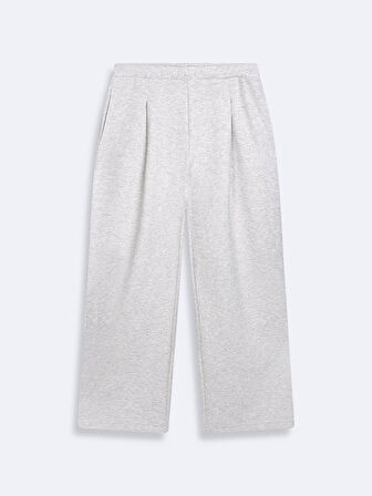 Beli Lastikli Boru Paça Gri Eşofman