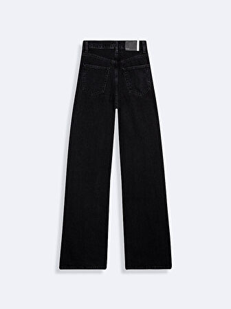 Vıonne H Geniş Paça Yüksek Bel Jean Pantolon