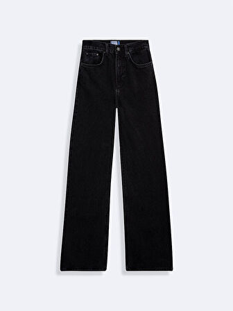 Vıonne H Geniş Paça Yüksek Bel Jean Pantolon