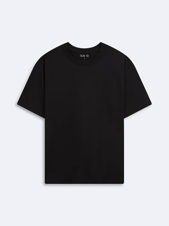 Bisiklet Yaka Basic Siyah T-shırt