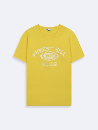 Vintage Efektli Relaxed Fit Beyaz T-shırt