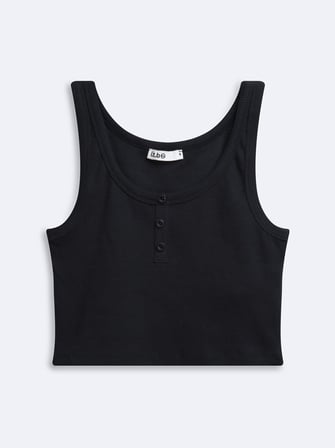 Düğmeli Kaşkorse Crop Lacivert Atlet