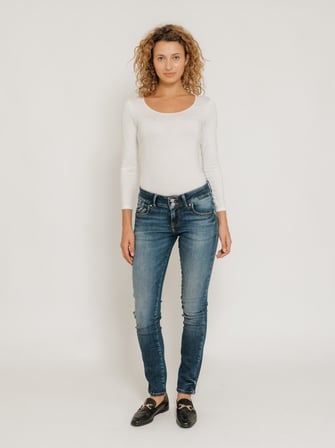 Molly Mıd Slım Fit Orta Bel Mid Indigo Jean Pantolon
