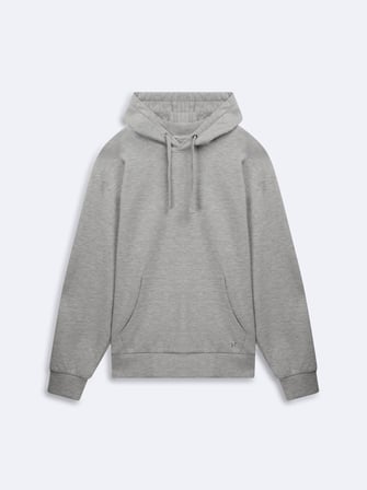 Relaxed Fit Cep Detaylı Kapüşonlu Gri Sweatshırt