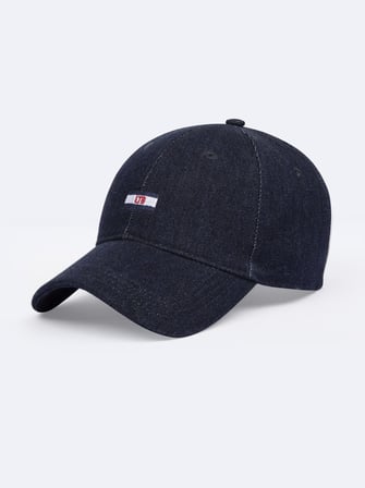 Mavi Nakış İşlemeli Denim ŞAPKA