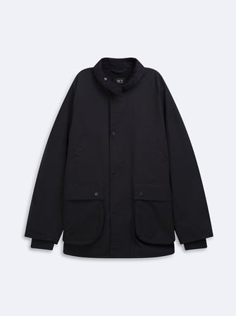 Relaxed Fit Cep Detaylı Lacivert Mont