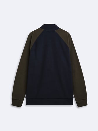 Regular Fit Yarım Fermuarlı Polar Lacivert Sweatshırt