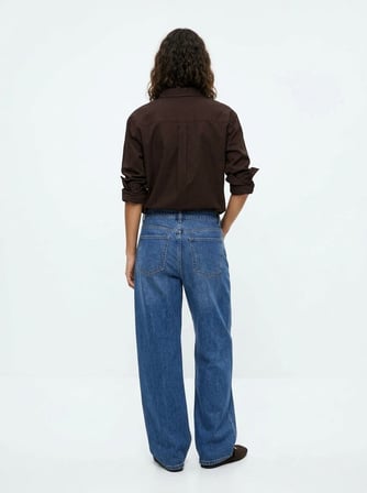 Regular Fit Basic Uzun Kollu Kahverengi Gömlek