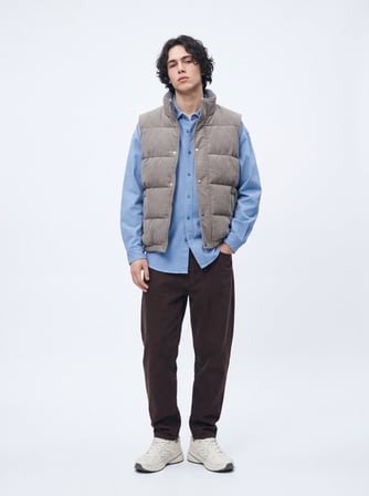 Relaxed Fit Faded Fabric Tencel Mavi Gömlek