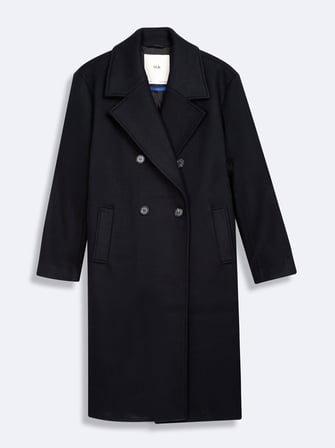 Regular Fit Kaşe Siyah Mont