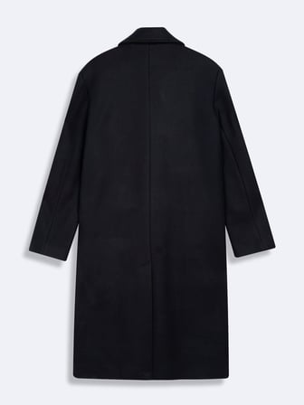 Regular Fit Kaşe Siyah Mont