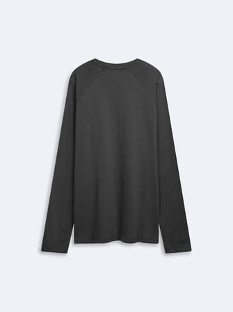 Regular Fit Reglan Kollu Basic Gri Sweatshırt