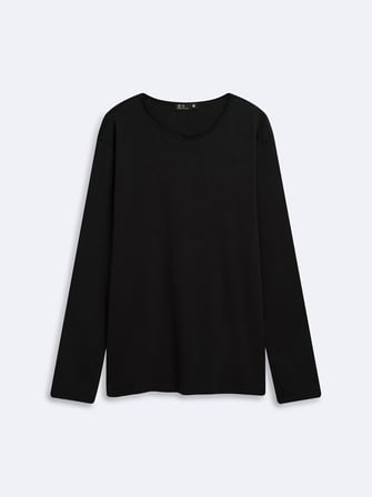 Regular Fit Flamlı Basic Antrasit Sweatshırt