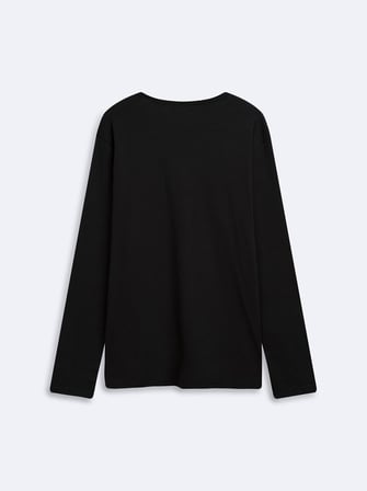 Regular Fit Flamlı Basic Antrasit Sweatshırt