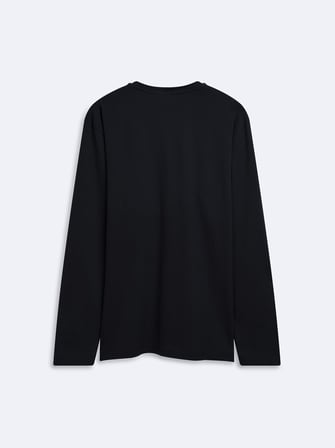 Regular Fit Likralı Basic Lacivert Sweatshırt