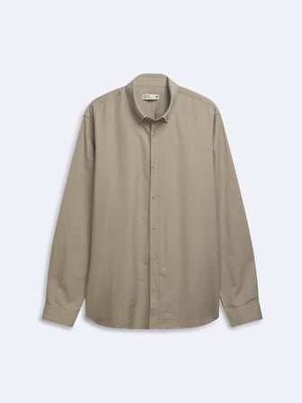 Regular Fit Basic Gri Gömlek