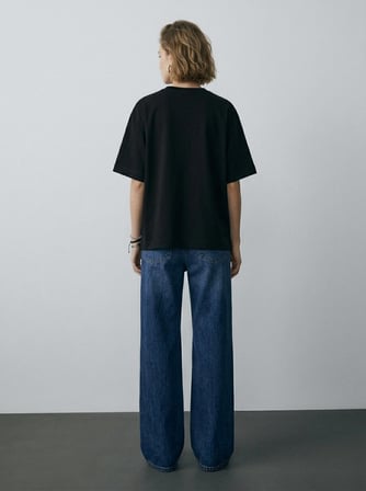 Regular Fit Basic Siyah T-shırt