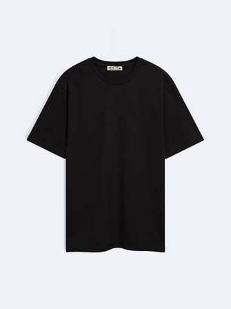 Regular Fit Basic Bisiklet Yaka Siyah T-shırt
