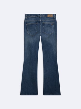 Julıana Low Bootcut Düşük Bel Mid Indigo Jean Pantolon
