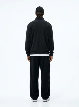 Regular Fit Dik Yaka Polar Gri Sweatshırt