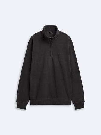 Regular Fit Dik Yaka Polar Gri Sweatshırt