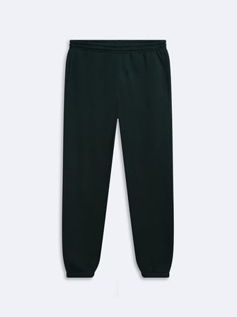 Regular Fit Lastik Paça Basic Yeşil Eşofman