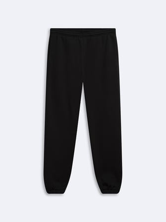 Regular Fit Lastik Paça Basic Siyah Eşofman
