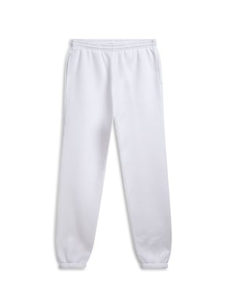 Regular Fit Lastik Paça Basic Beyaz Eşofman