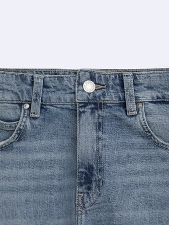 Wanda Mıd Düz Paça Orta Bel Mid Indigo Jean Pantolon