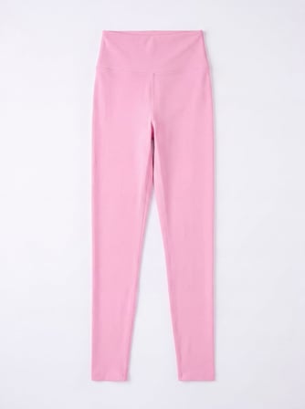 Skinny Fit Yüksek Bel Pembe Tayt