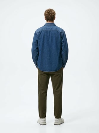 Chino Beli Lastikli Yeşil Pantolon
