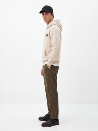 Chino Beli Lastikli Yeşil Pantolon