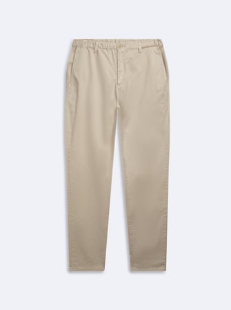 Chino Beli Lastikli Bej Pantolon