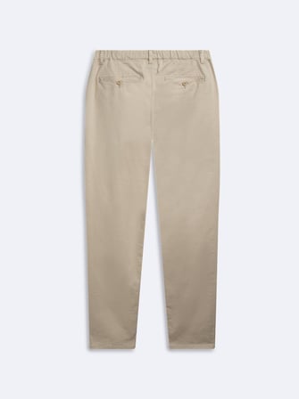 Chino Beli Lastikli Bej Pantolon