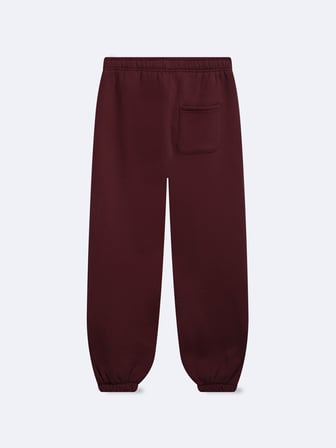 Regular Fit Yazı Baskılı Lastik Paça Bordo Eşofman
