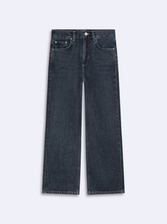 Vıenne Zıp Fermuarlı Straight Dark İndigo Jean Pantolon