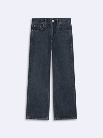 Vıenne Zıp Fermuarlı Straight Dark İndigo Jean Pantolon