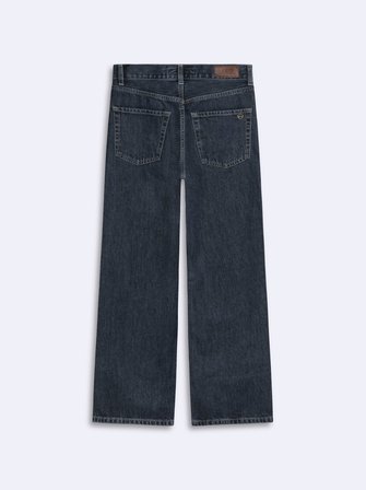 Vıenne Zıp Fermuarlı Straight Dark İndigo Jean Pantolon