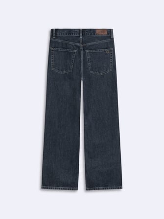 Vıenne Zıp Fermuarlı Straight Dark İndigo Jean Pantolon