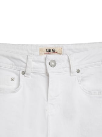 Julıana Low Bootcut Düşük Bel Beyaz Jean Pantolon
