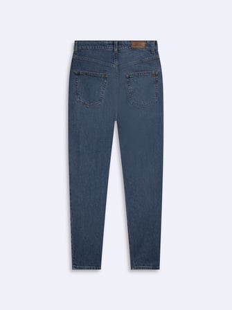 Elvıra Daralan Paça Yüksek Bel Mid Indigo Jean Pantolon