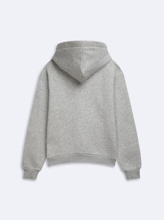 Regular Fit Yazı Baskılı Cep Detaylı Gri Sweatshırt