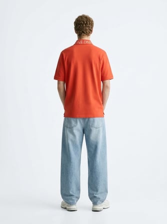 Regular Fit Pike Polo Yaka Turuncu T-shırt