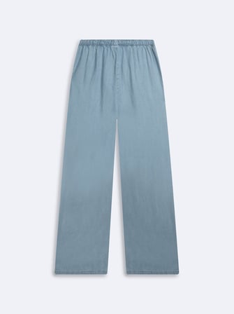 Ivana Relaxed Fit Beli Lastikli Light İndigo Jean Pantolon