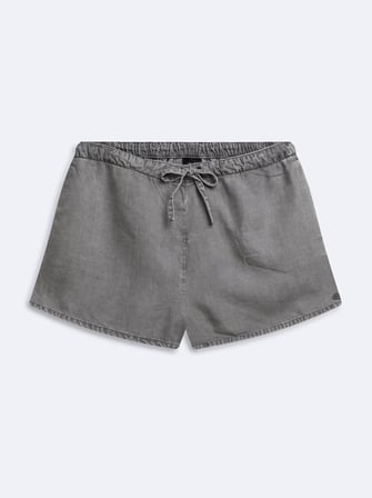 Mırela Tencel Mini Gri Jean Şort