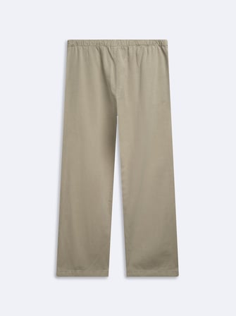 Relaxed Fit Tencel Beli Bağlamalı Açık Bej Pantolon