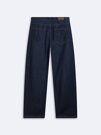 Larrıe Baggy Dark İndigo Jean Pantolon